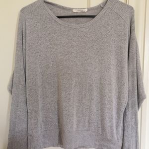 Jolie Gray Long Sleeve Sweater